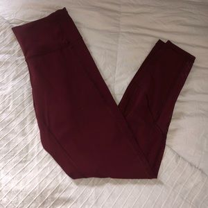Lululemon Maroon Leggings